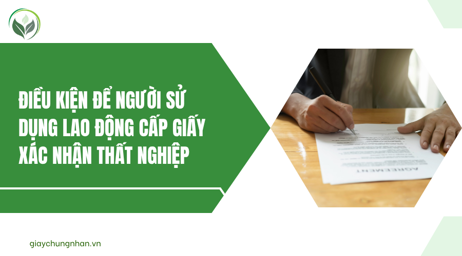 Điều kiện để người sử dụng lao động cấp giấy xác nhận thất nghiệp