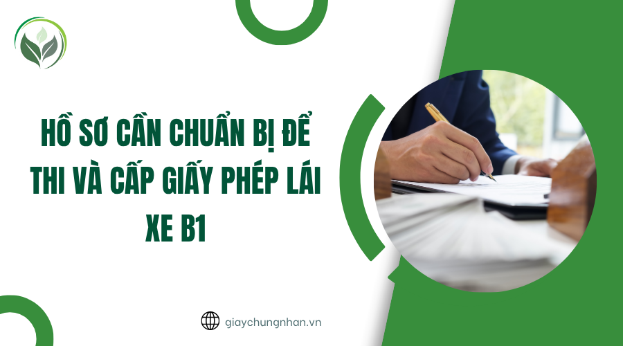 Hồ sơ cần chuẩn bị để thi và cấp giấy phép lái xe B1
