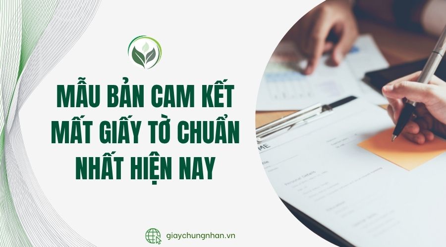 Mẫu bản cam kết mất giấy tờ chuẩn nhất hiện nay