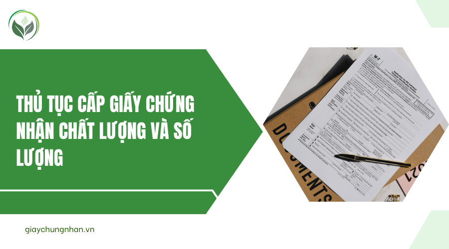 Thủ tục cấp giấy chứng nhận chất lượng và số lượng