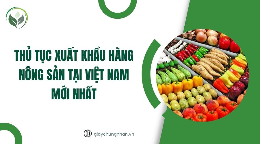 Thủ tục xuất khẩu hàng nông sản tại Việt Nam mới nhất