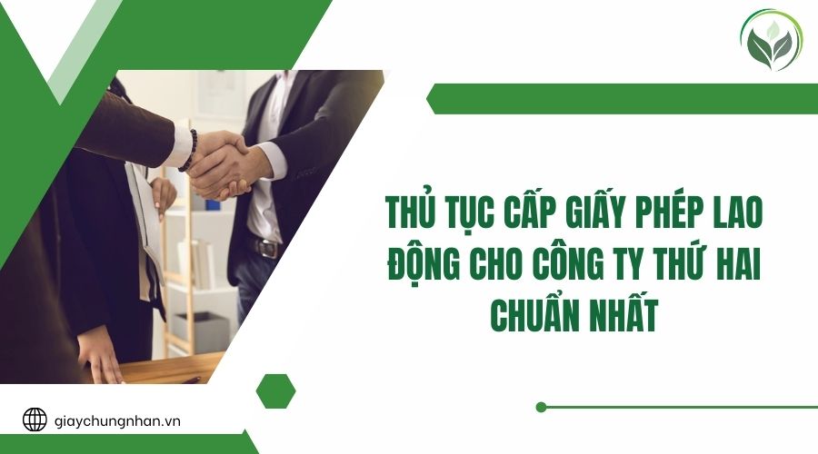 Thủ tục cấp giấy phép lao động cho công ty thứ hai chuẩn nhất