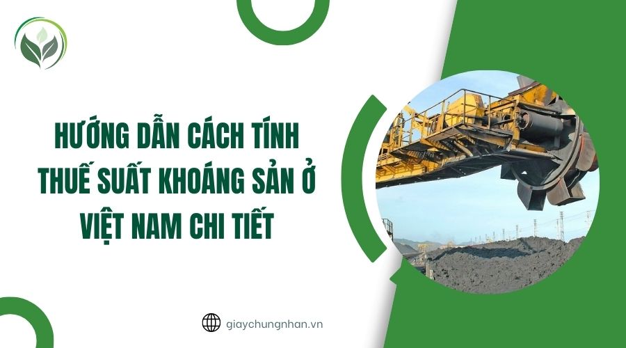 Hướng dẫn cách tính thuế suất khoáng sản ở Việt Nam chi tiết