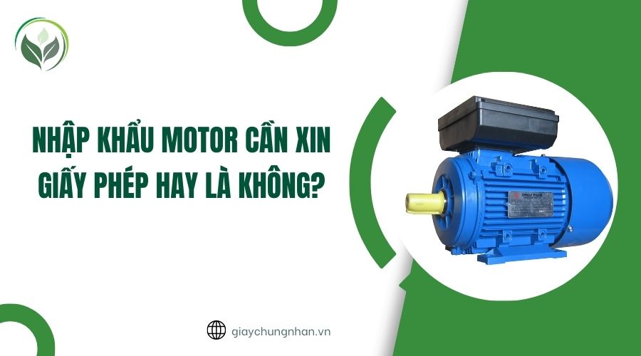Nhập khẩu motor cần xin giấy phép hay là không?