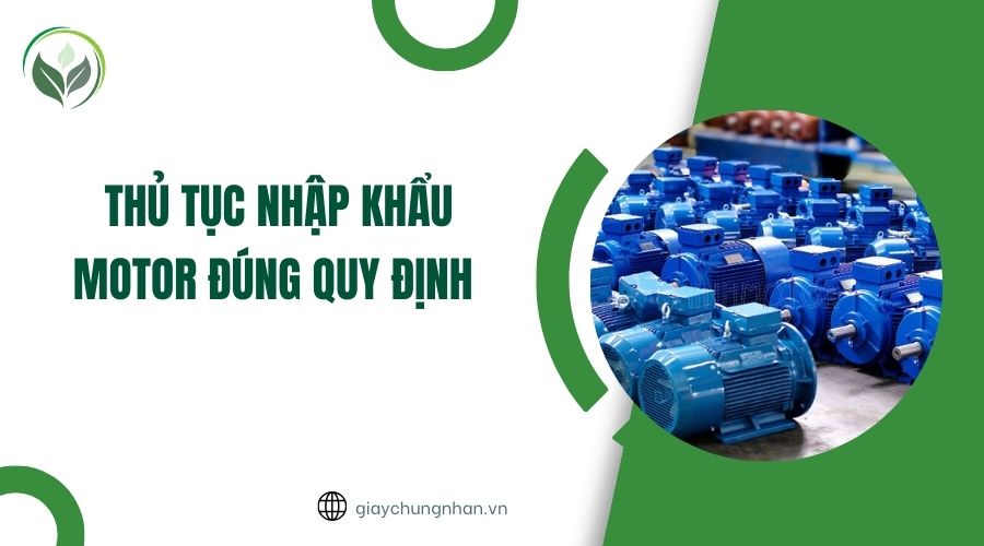 Thủ tục nhập khẩu motor đúng quy định 