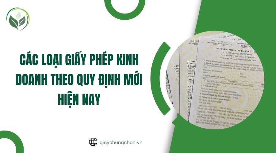 Các loại giấy phép kinh doanh theo quy định mới hiện nay